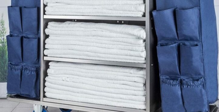 Chariot de ménage inox