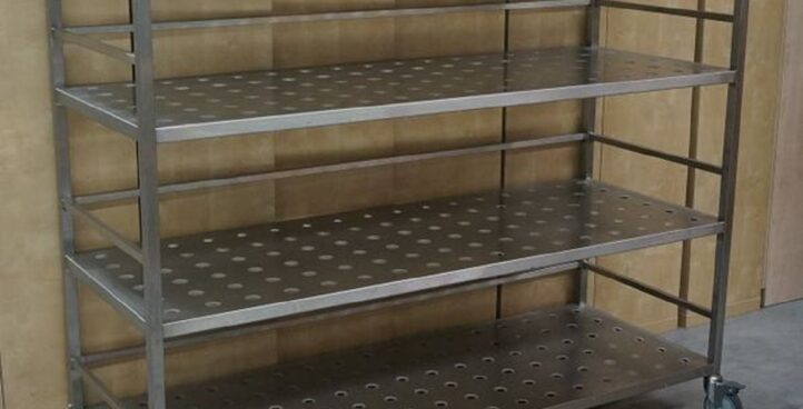 Rayonnage mobile de rangement semi-legere